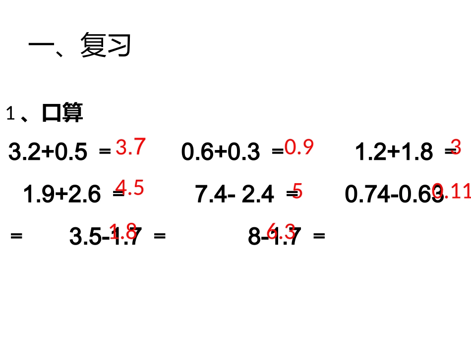 小学数学2011版本小学四年级整数运算定律推广到小数_第2页