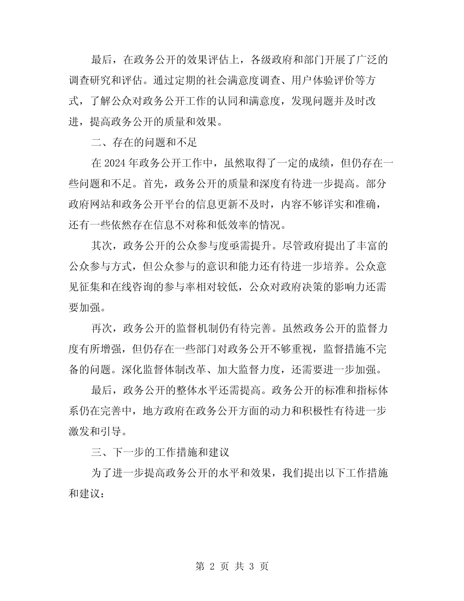 2024年政务公开工作总结 _第2页