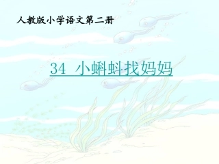 小蝌蚪找妈妈