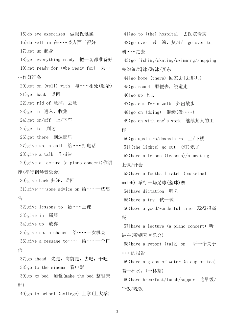 新目标英语初中词组总汇_第2页