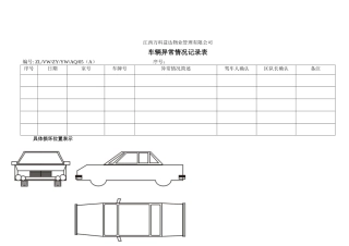 车辆异常情况记录表05