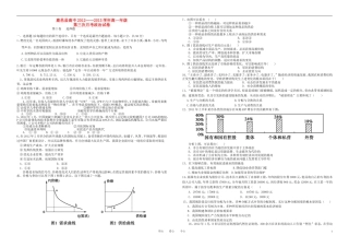 河南省鹿邑县2012-2013学年高一政治上学期第三次月考试题