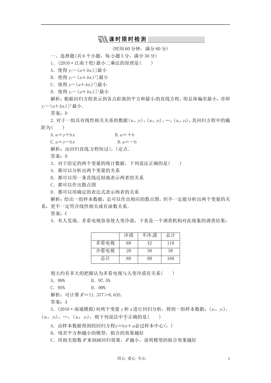 2012届高考数学第一轮复习课时限时检测试题15_第1页