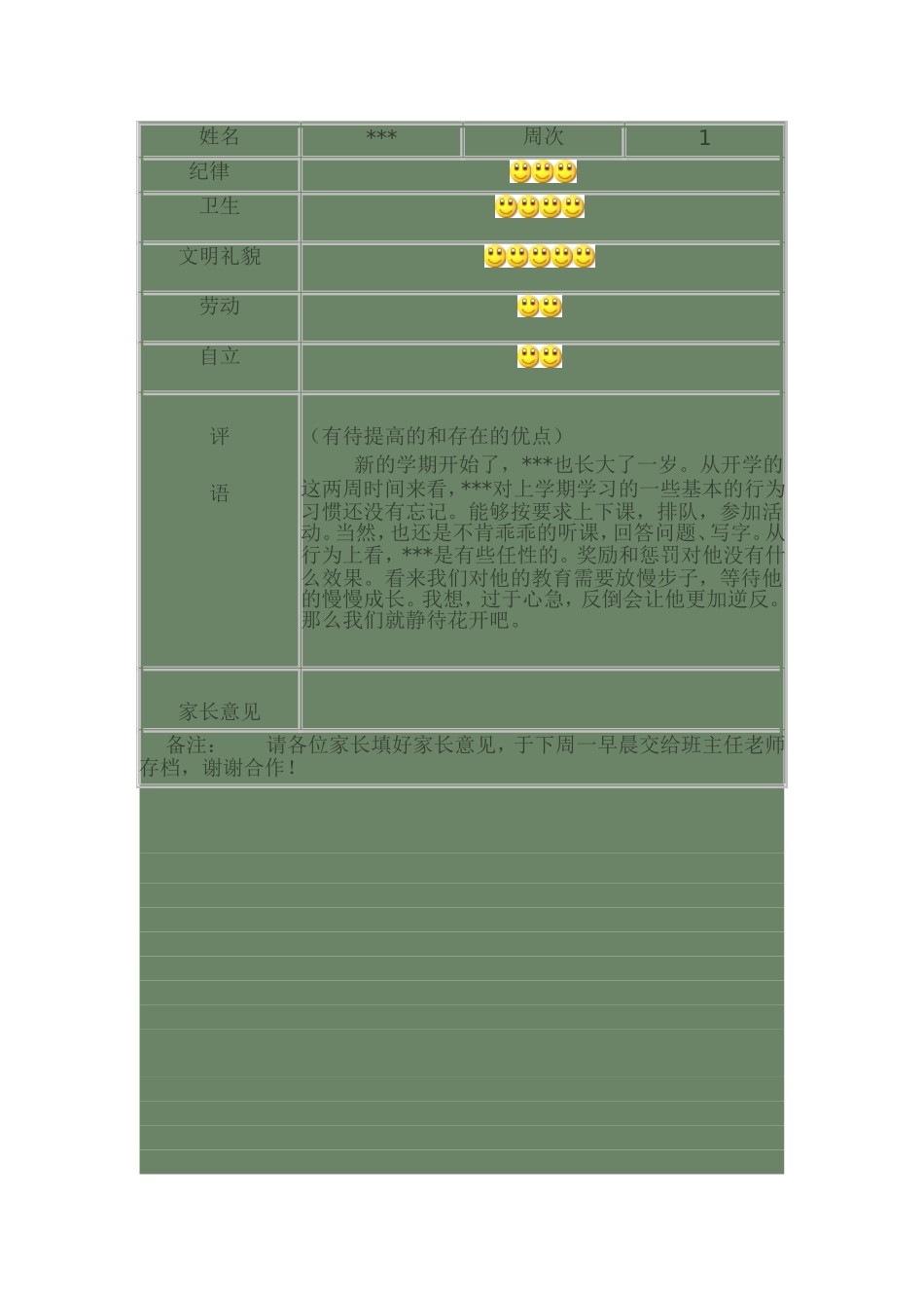 成长档案包含的内容_第2页