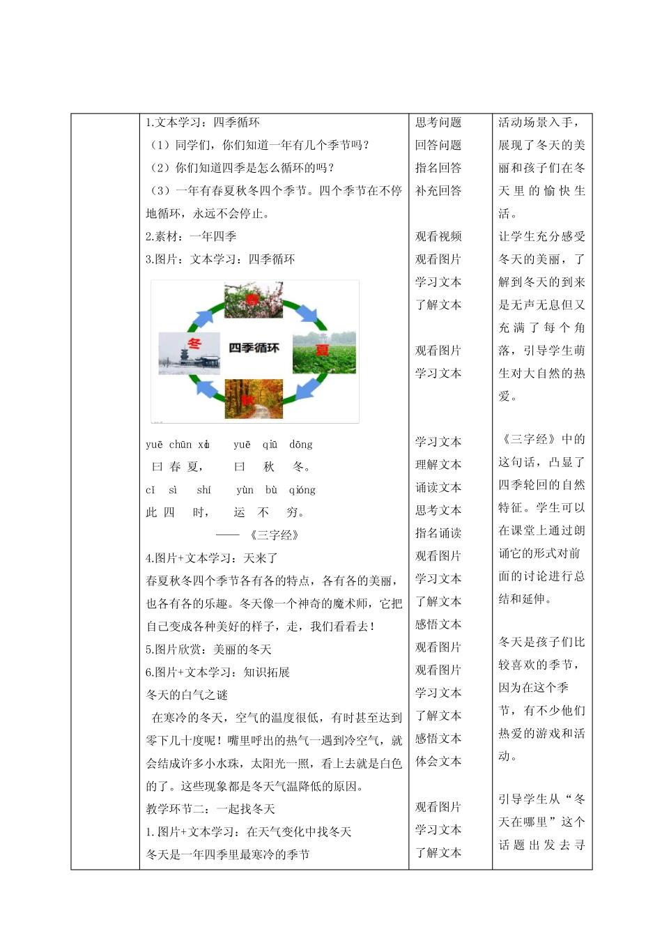 2024学年一年级道法上册(部编版)【核心素养目标】第13课《美丽的冬天_第2页