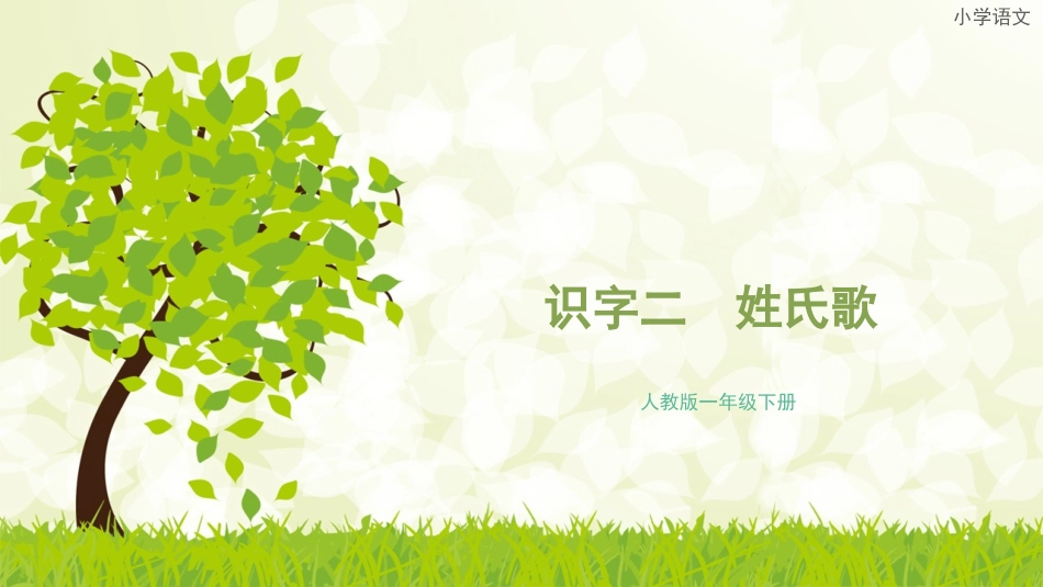 【识字2】《姓氏歌》ppt课件(16页)_第1页