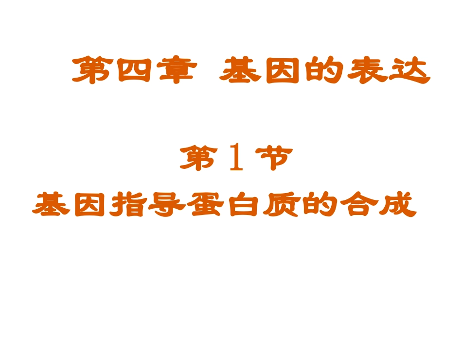 必修二-基因指导蛋白质的合成_第2页