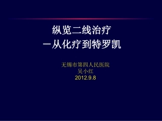 非小细胞肺癌的二线治疗