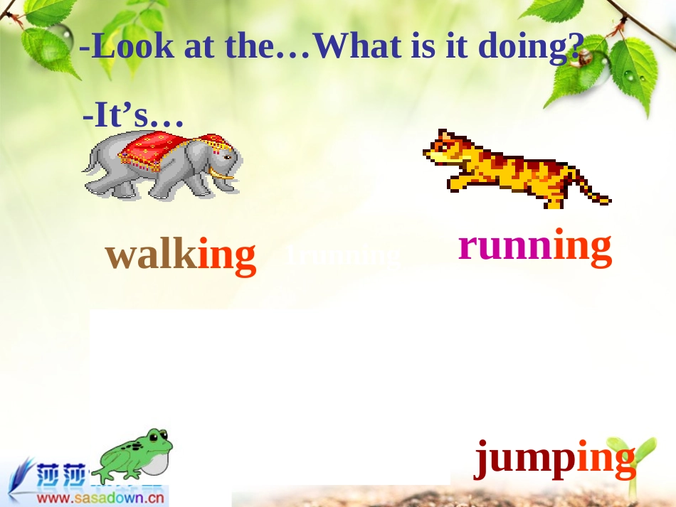 小学英语课件What-is-it-doing_第2页