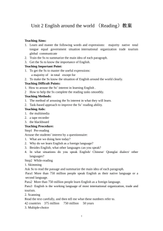 Unit-2-English-around-the-world教案