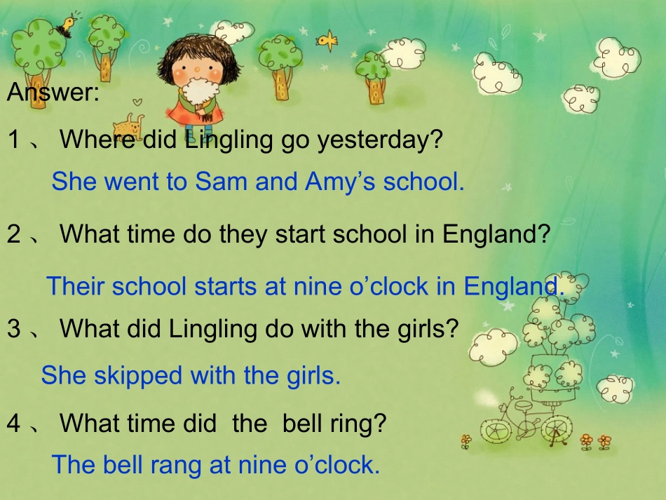 M7U2YesterdayIwenttoAmyandSam'sschool._第3页