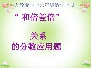 和倍差倍关系的分数应用题6