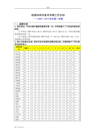 地理课高考备考工作计划
