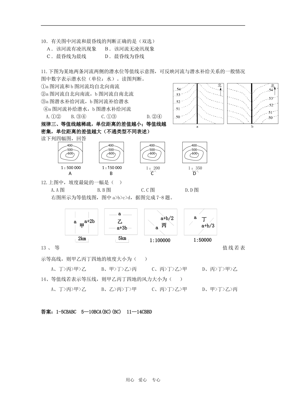 高三地理高考专题突破一：等值线旧人教版_第2页