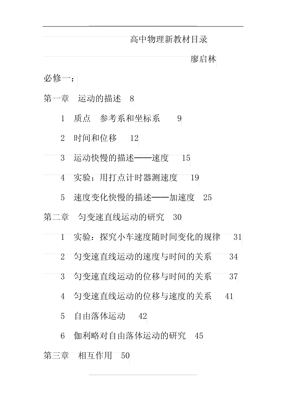 高中物理全部目录 _第1页