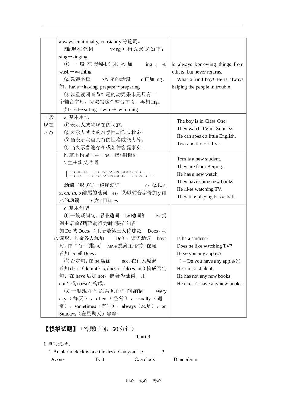 七年级英语(上)总复习：-Unit-3-Unit-4湘教版知识精讲_第2页