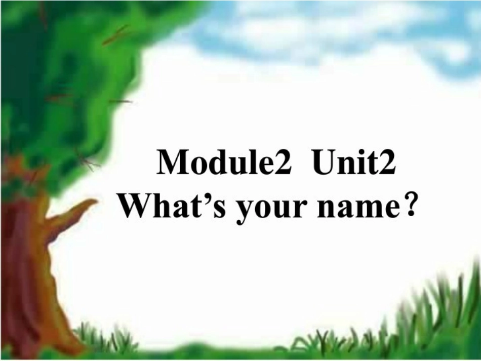 Module-2-Unit-2--What's-your-name(1)_第1页