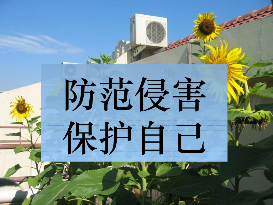 课件PPT：防范侵害保护自己_第1页