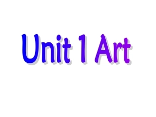 book6unit-1-art