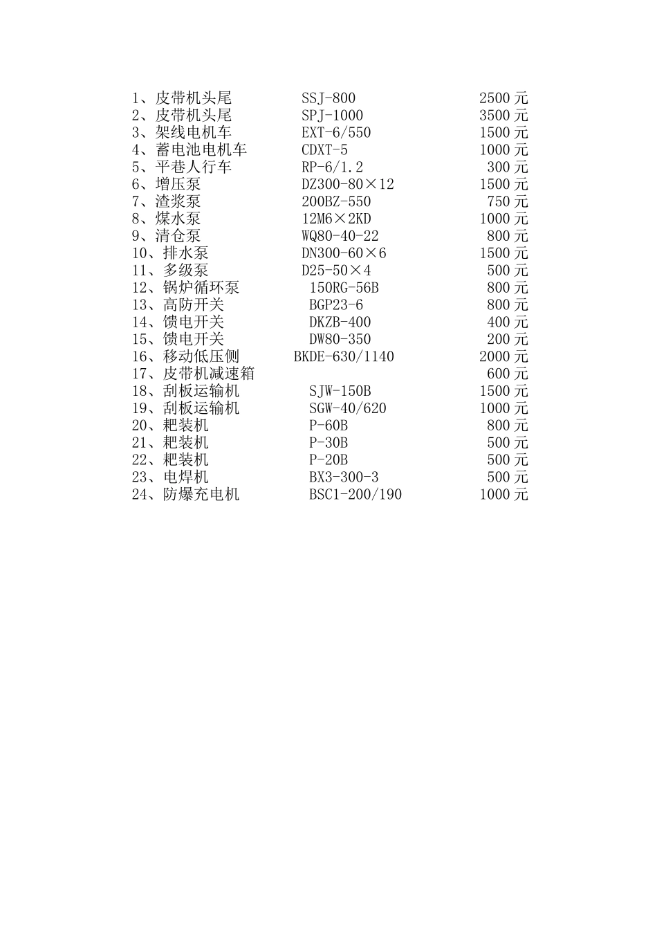 机电自有设备管理考核办法_第3页