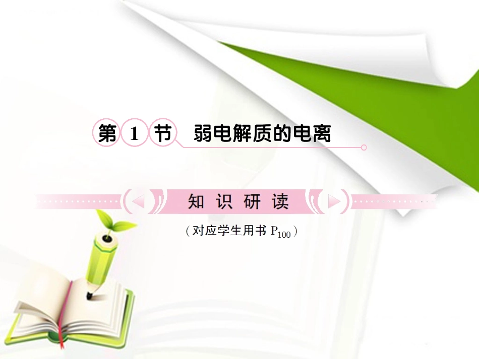 【立体设计】2012高考化学-第8章第1节①知识研习课件-鲁科版_第2页