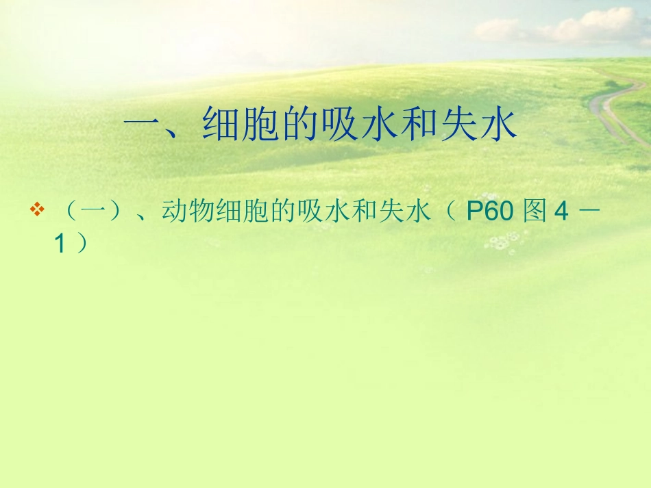 高中生物《第四章-第一节-物质跨膜运输的实例》课件4-新人教版必修1_第2页