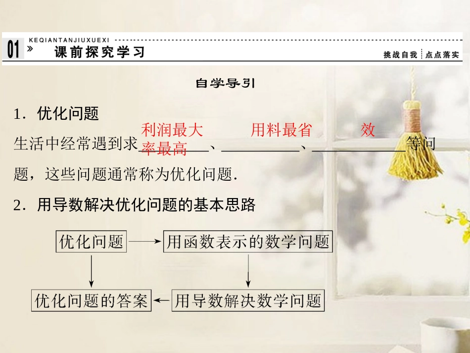 (新课程)高中数学《3.4-生活中的优化问题举例-》课件-新人教A版选修2-1_第3页