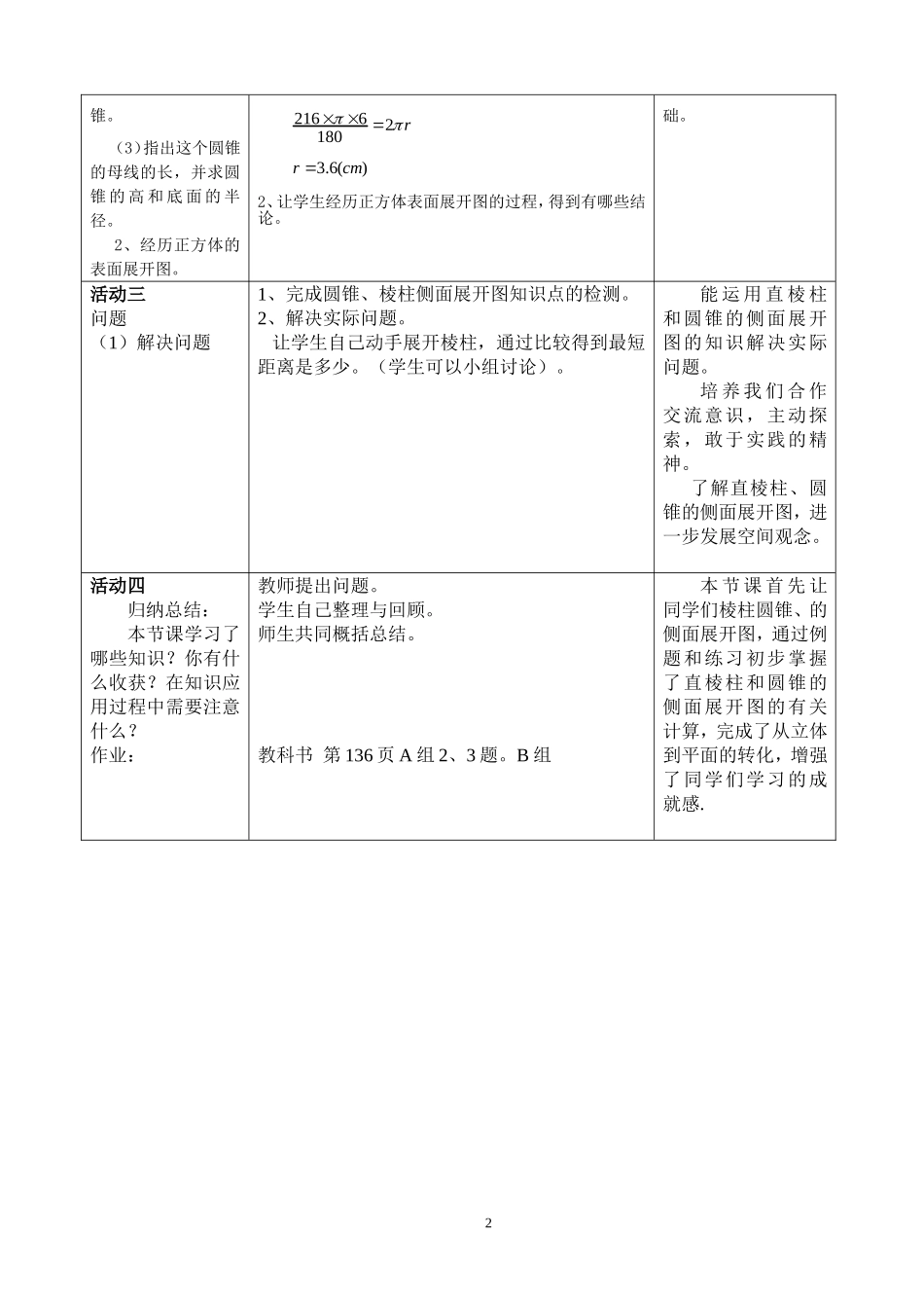 直棱柱和圆锥的侧面图_第2页