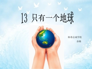 《只有一个地球》课件