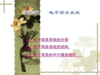 电子商务基础：电子商务系统