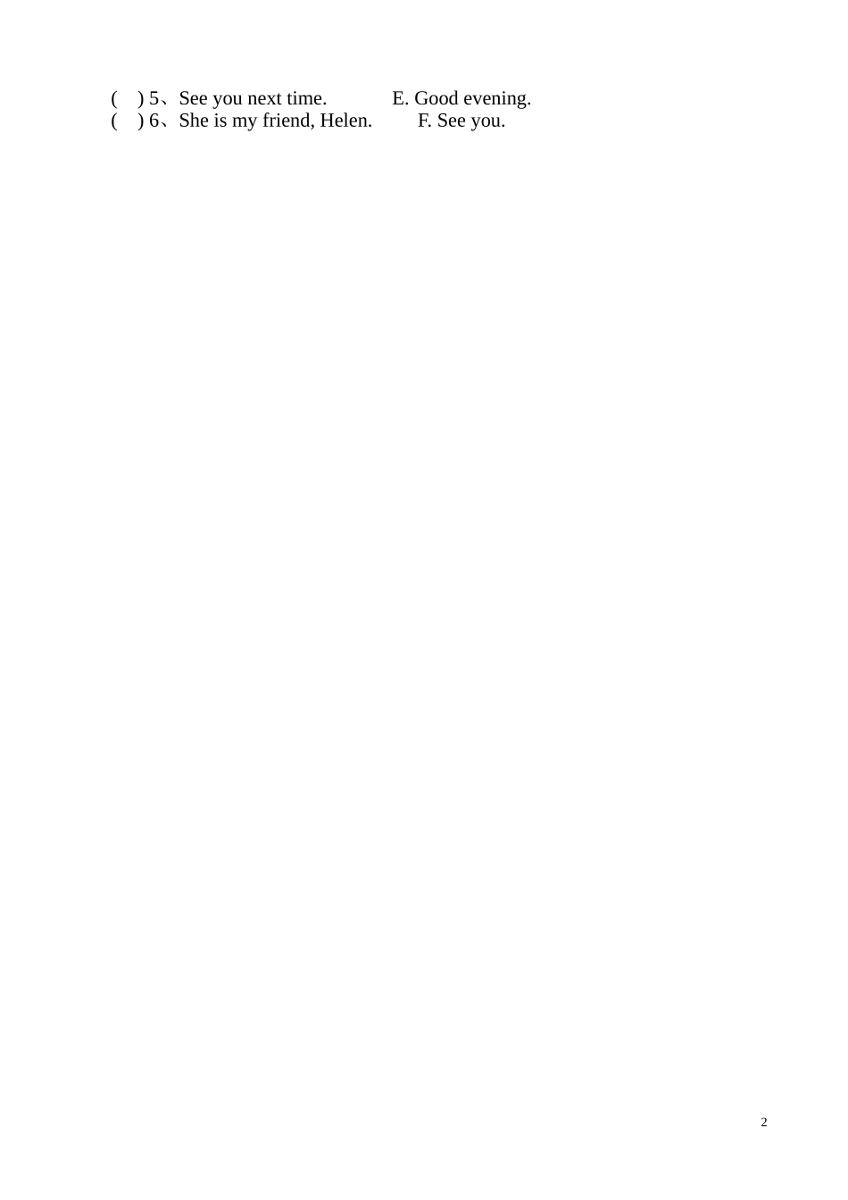 3AUnit4Myfamily-练习五_第2页