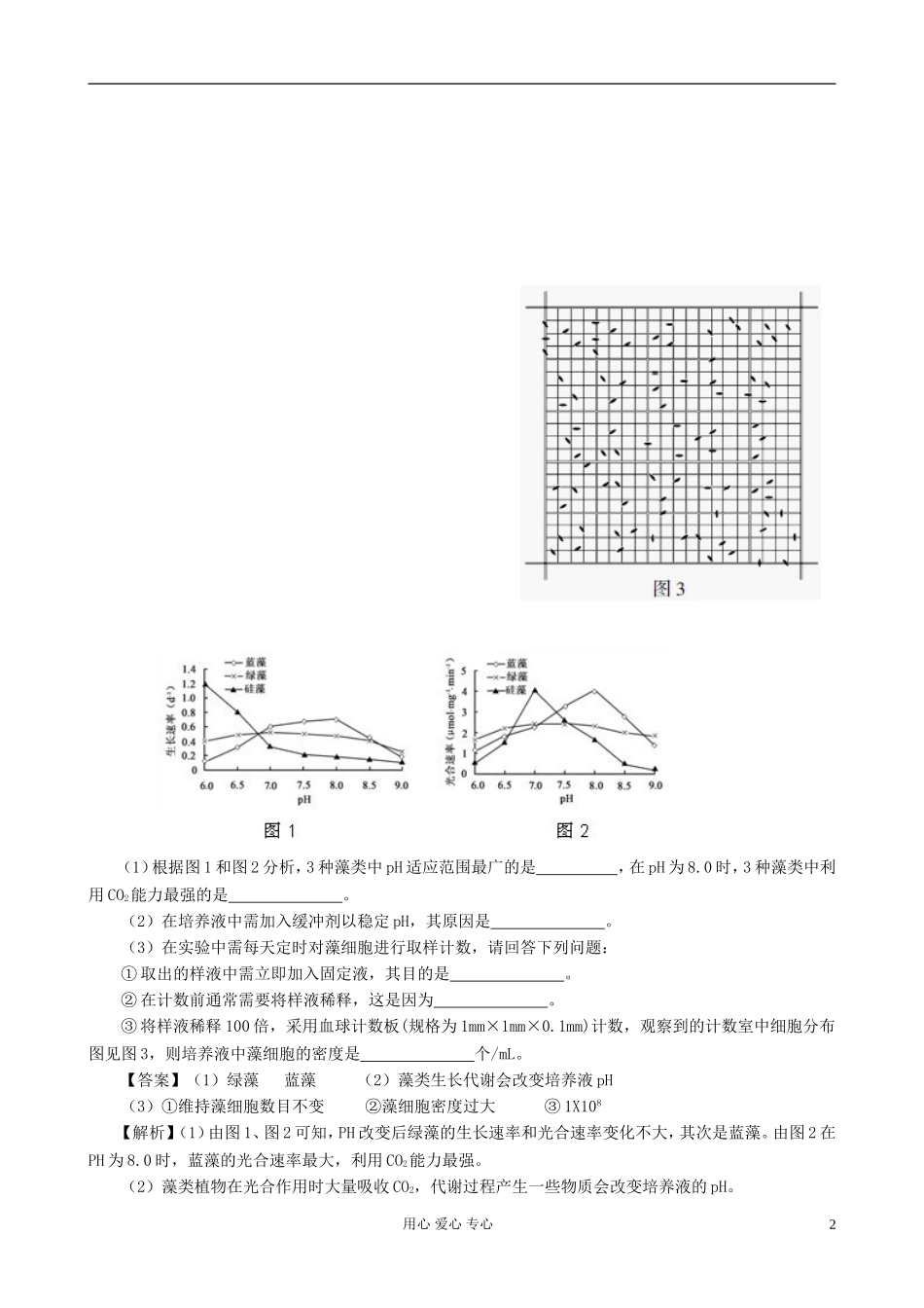 【07-12】6年高考生物真题按知识点分类汇编-探究培养液中酵母菌数量的动态变化_第2页