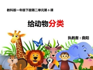 6.给动物分类