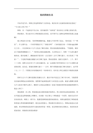 我的网络生活1