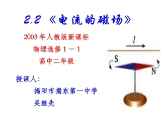 二、电流的磁场