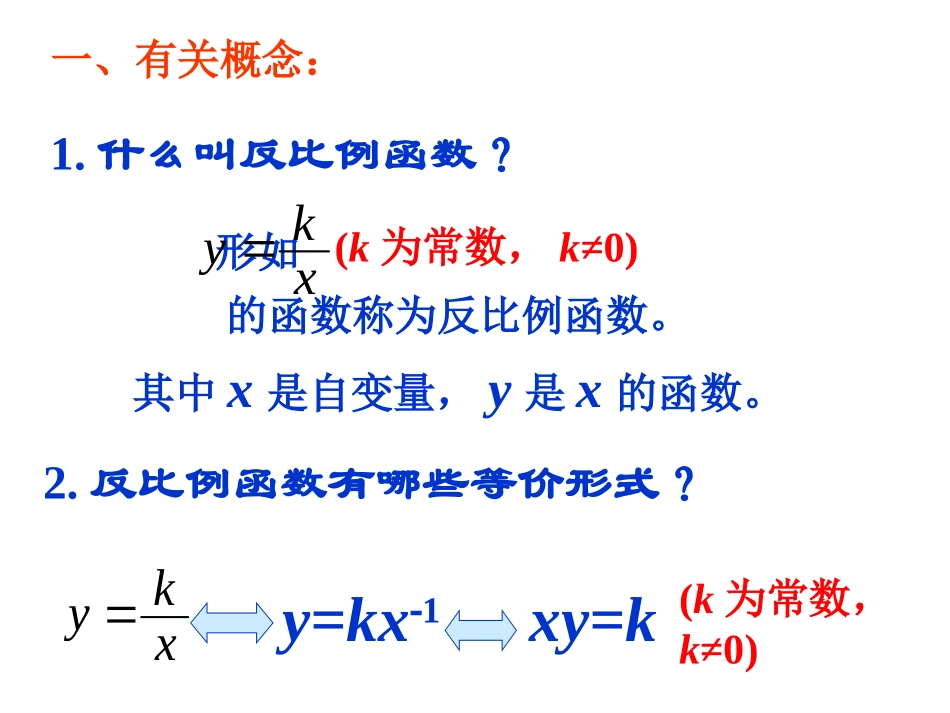 中考复习——反比例函数_第2页