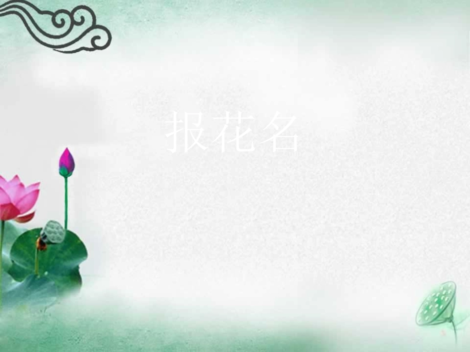 《报花名》课件_第1页