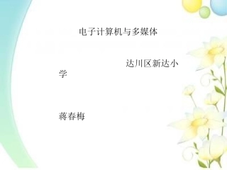 5-电子计算机与多媒体-(2)