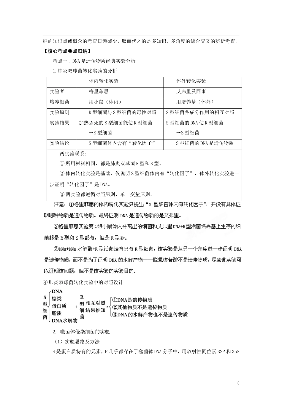 2012版高考生物-3-2-1精品系列专题07-遗传的分子基础(学生版)_第3页