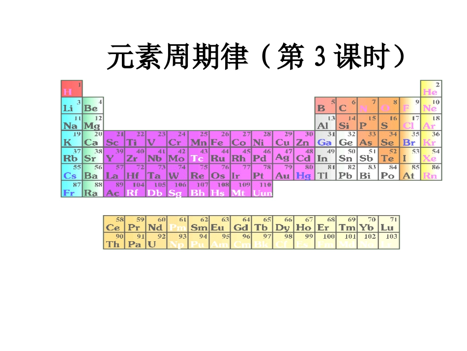 化学必修2第一章第2节第3课时_第1页