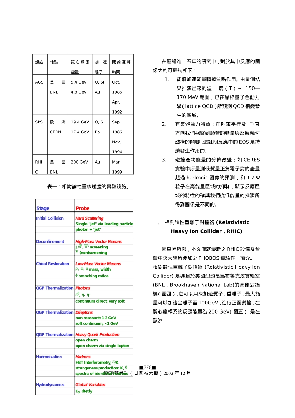 相对论性重核碰撞和RHIC实验_第3页