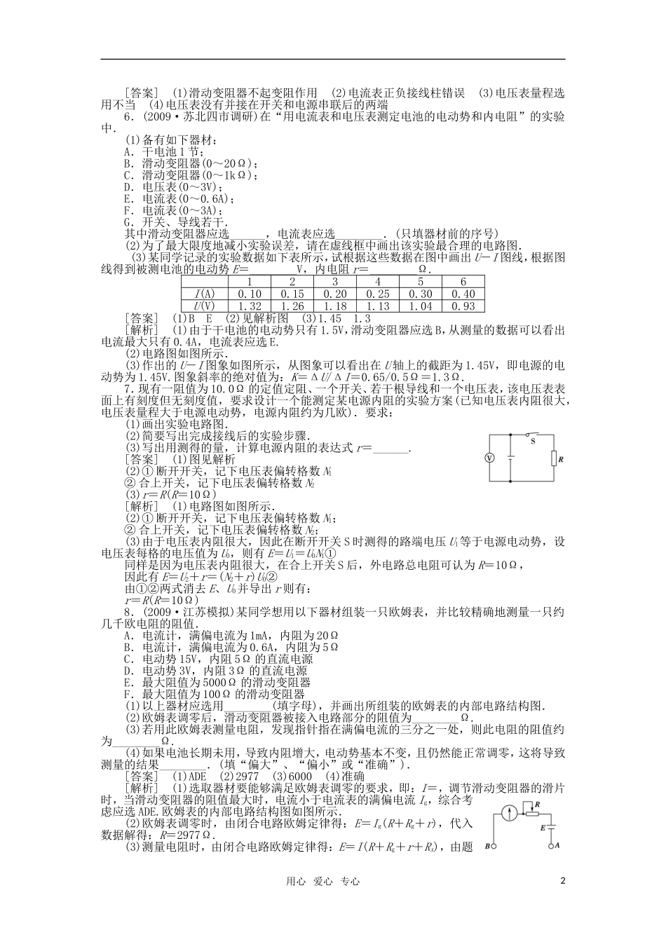 【精品】2011届高考物理第一轮总复习满分练兵场-第7章第5讲_第2页