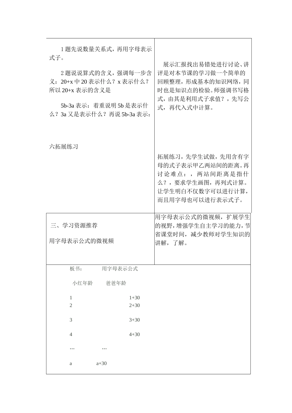 1用字母表示数(三)导学设计_第3页