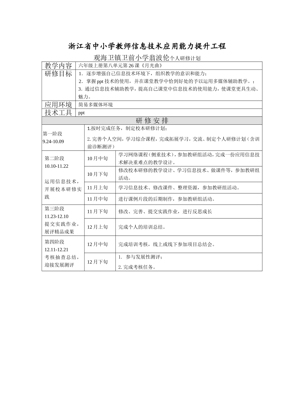 浙江省中小学教师信息技术应用能力提升工程wengbolun_第1页