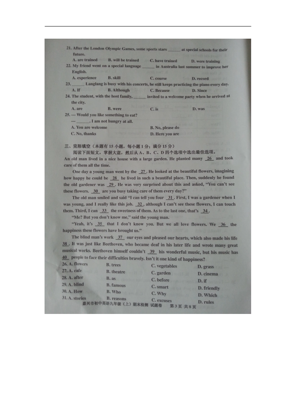 浙江省嘉兴市2013届九年级英语上学期期末检测试题(扫描版-无答案)_第3页