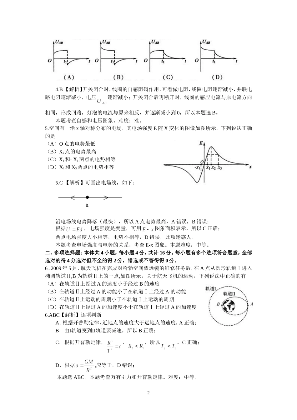 2010年江苏省物理高考试题_第2页