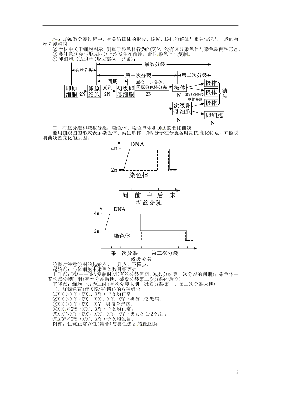 2013届高考生物总复习-基因与染色体的关系教案-新人教版_第2页