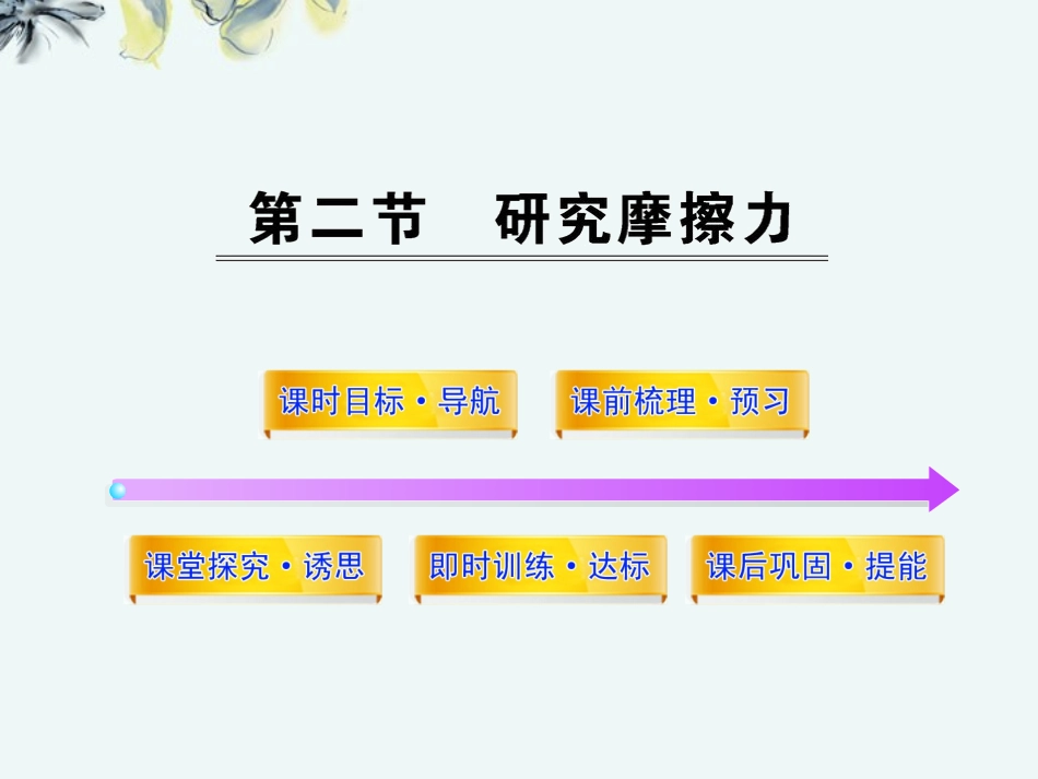 高中物理-3.2研究摩擦力同步教学课件-粤教版必修1_第1页