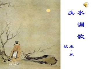 《水调歌头·明月几时有》教学PPT-田思雨