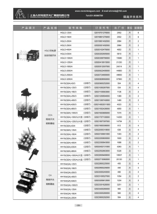 上海人民电器开关厂2013价目表-部分2